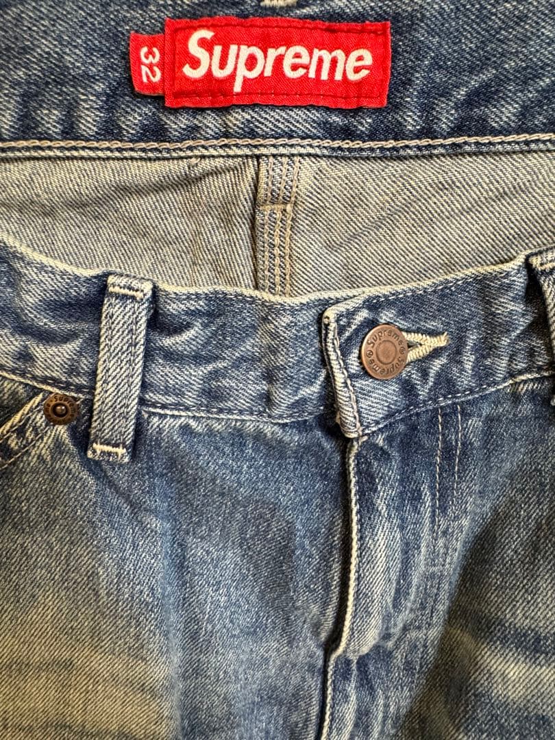 パンツ 32 Supreme Worn Double Knee DenimPeinter