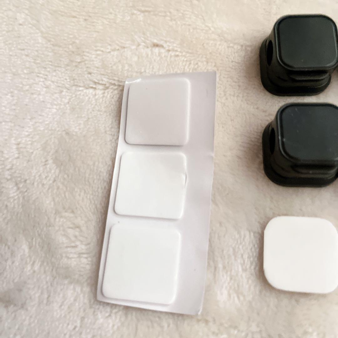 ケーブルホルダー　マグネットクリップ　6個入り　ブラック　ケーブル　収納　固定