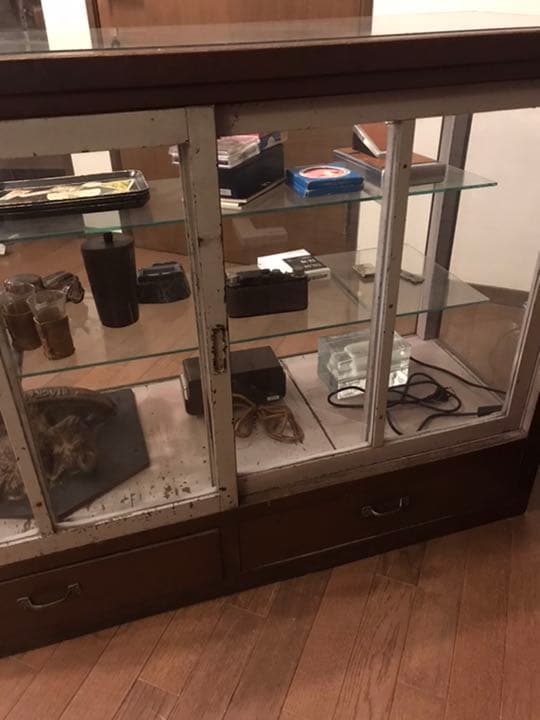 昭和レトロ　ガラス　ショーケース