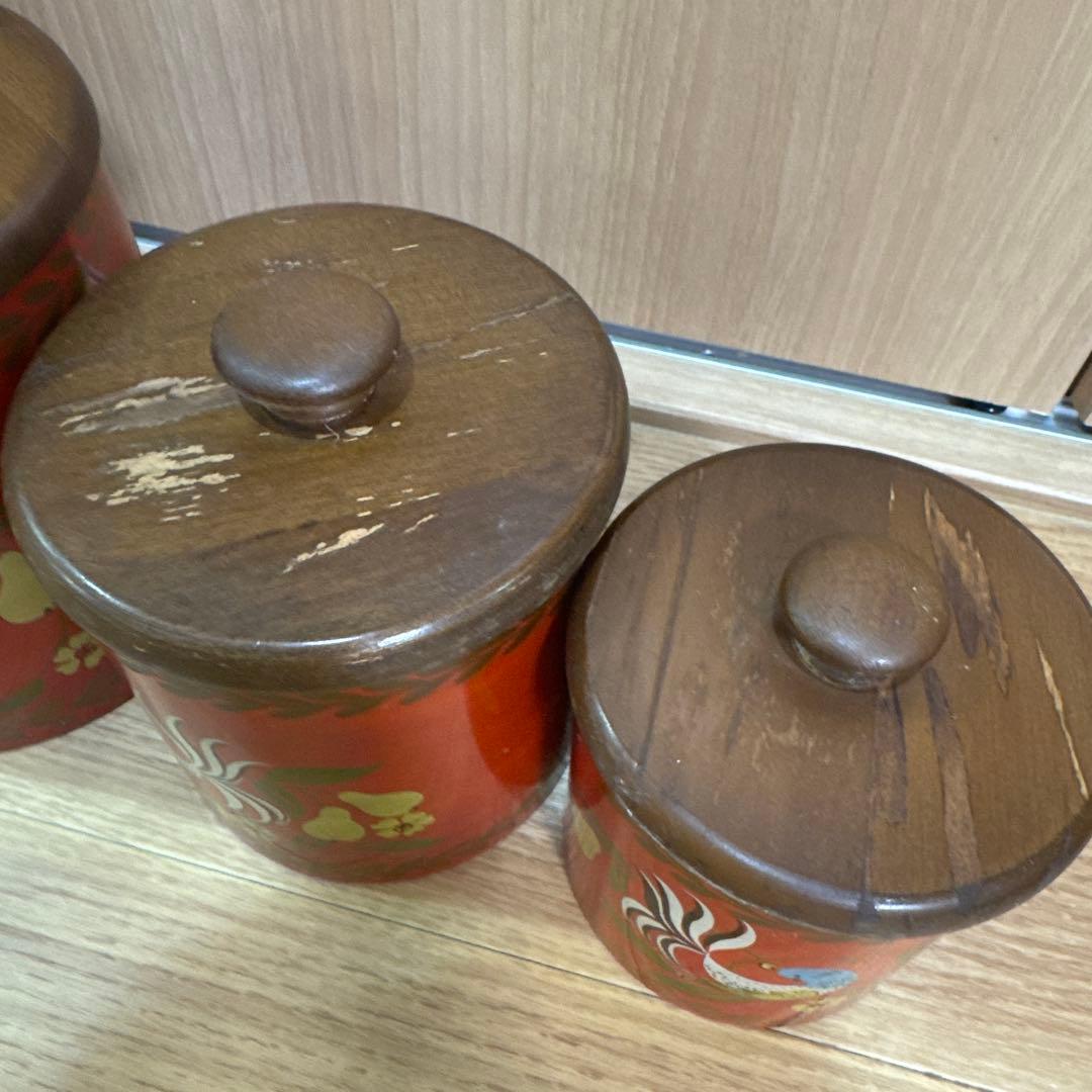 【稀少】RANSBURG ランズバーグ　ヴィンテージ　キャニスター 赤色