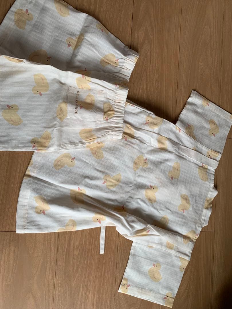 ジェラートピケ　甚平　アヒル　新品未使用品