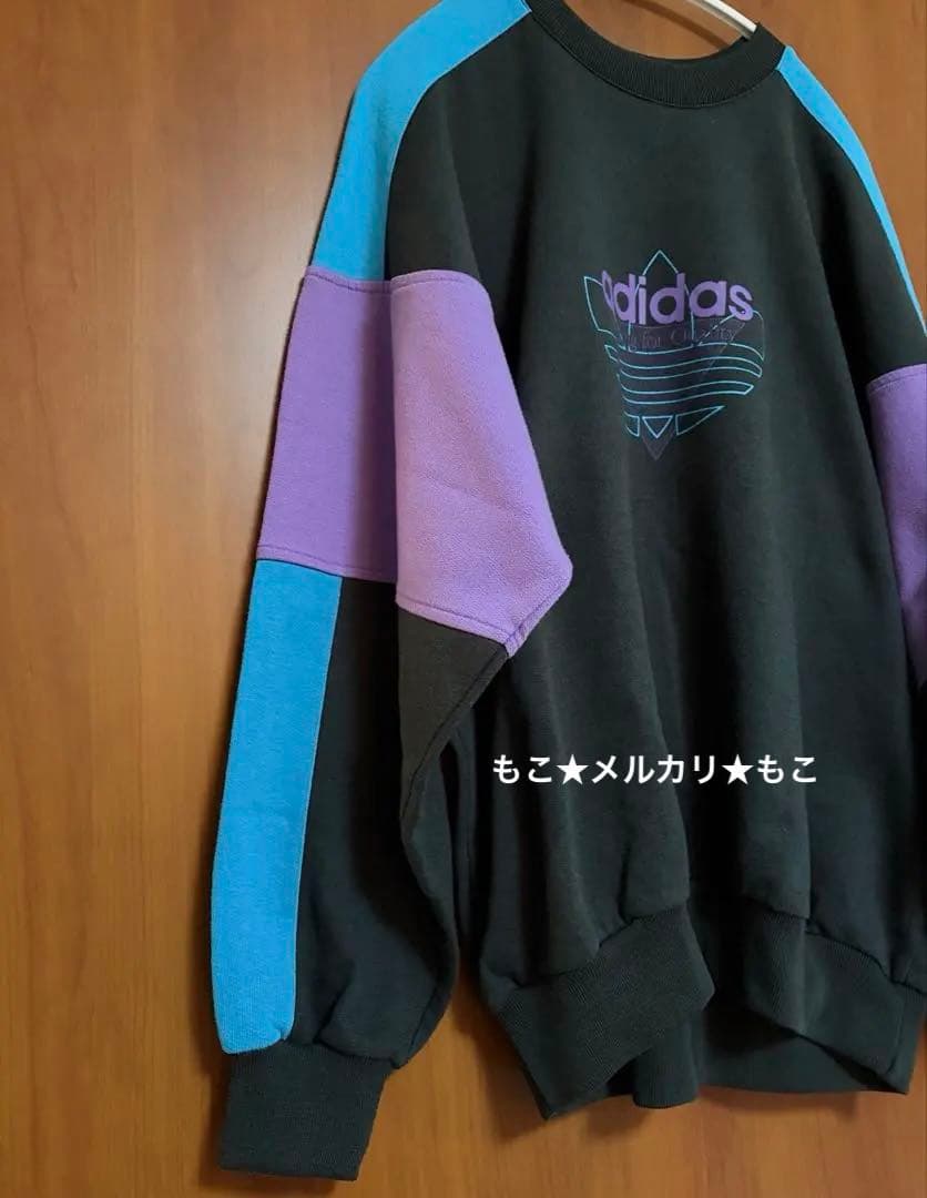 80〜90s adidas アディダス　マルチカラー　スウェット