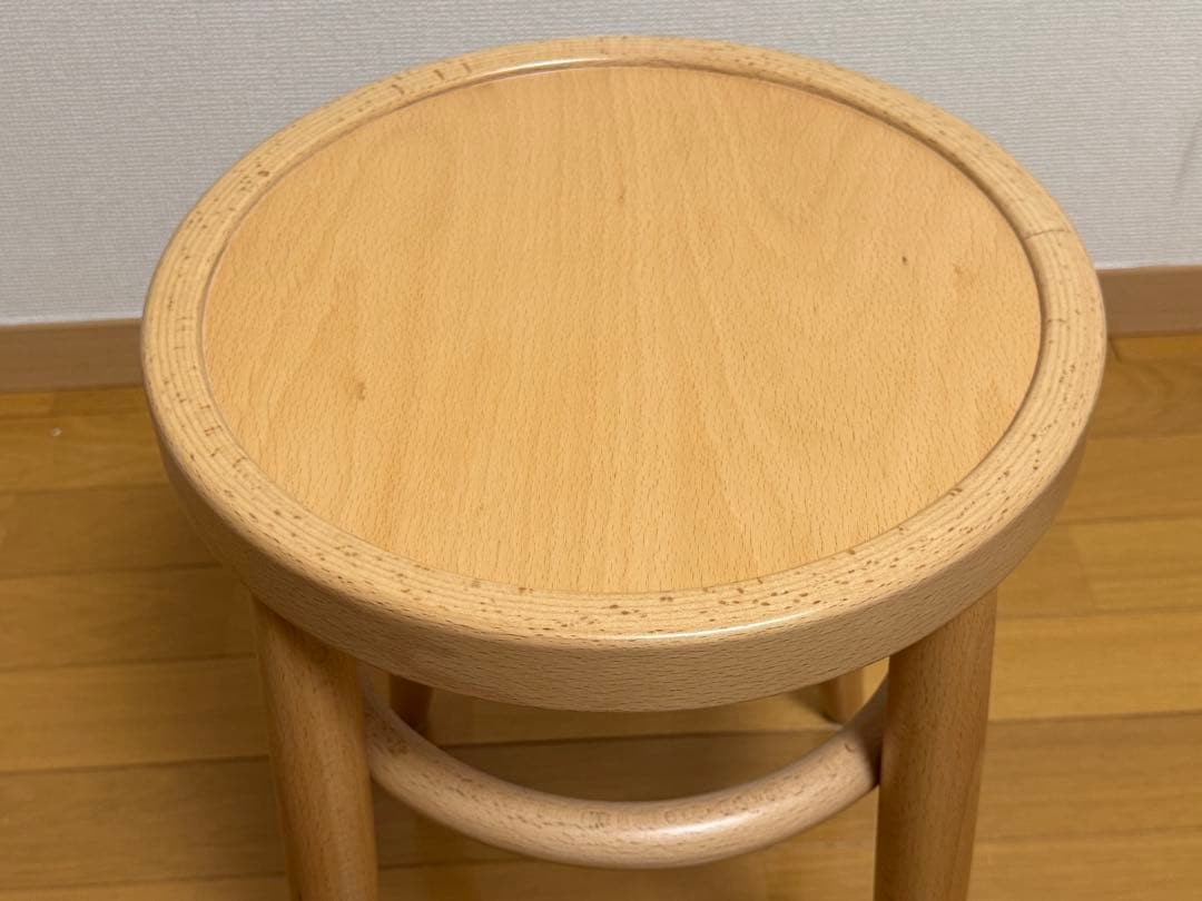 I*a様 秋田木工　ブナ材スツール　高さ43cm 「209-C」
