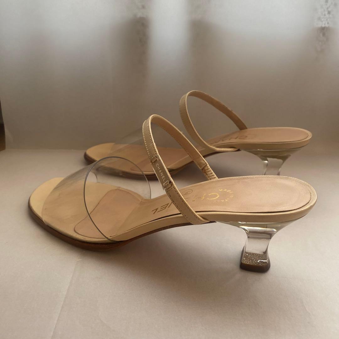 CHANEL ミュール　size37 5㎝ヒール