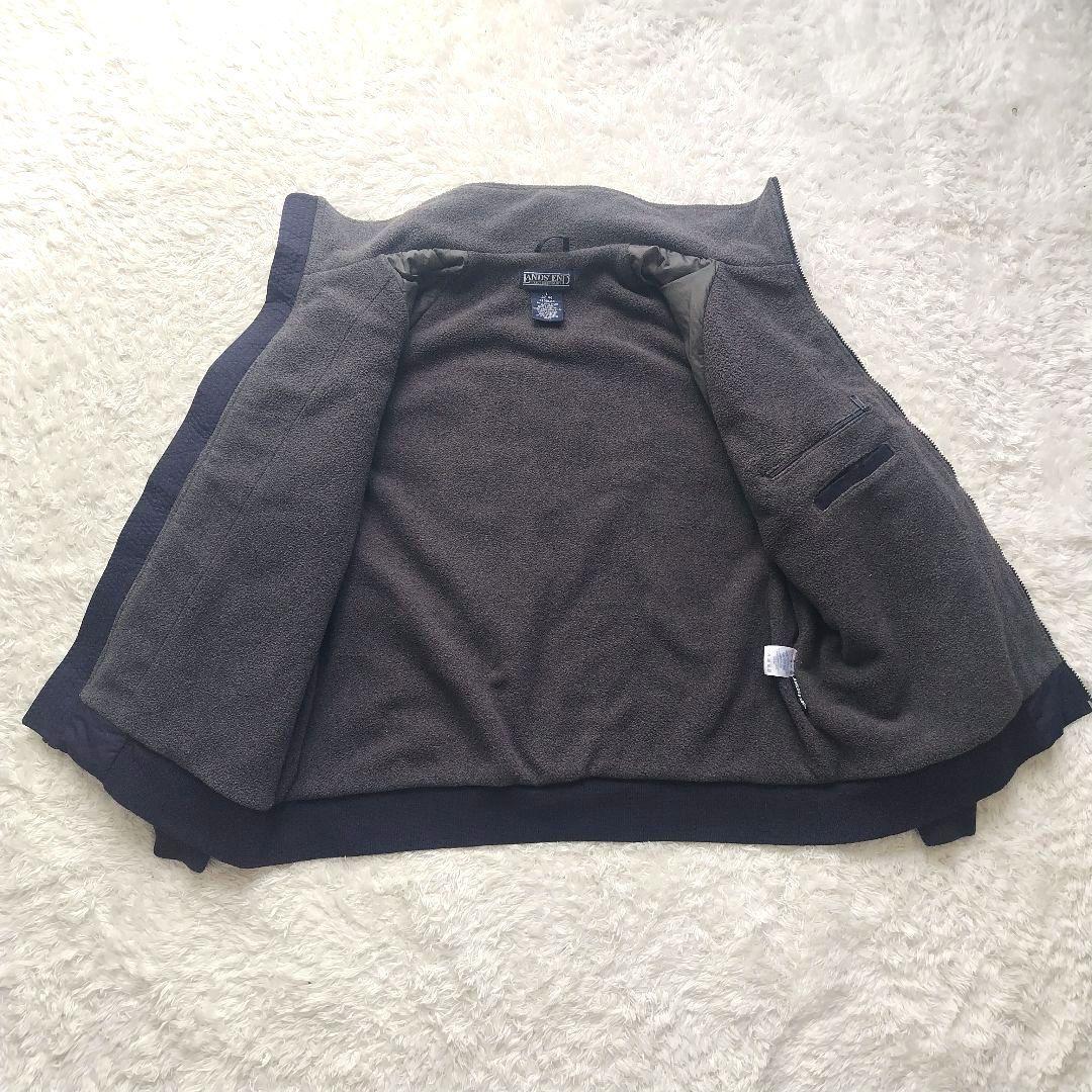美品 LAND'S END スコール ジャケット ネイビー L 90s 短丈