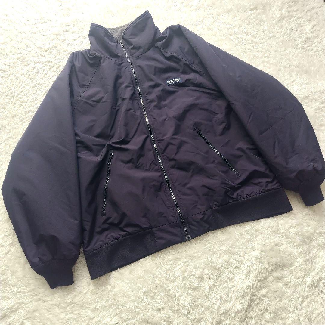 美品 LAND'S END スコール ジャケット ネイビー L 90s 短丈