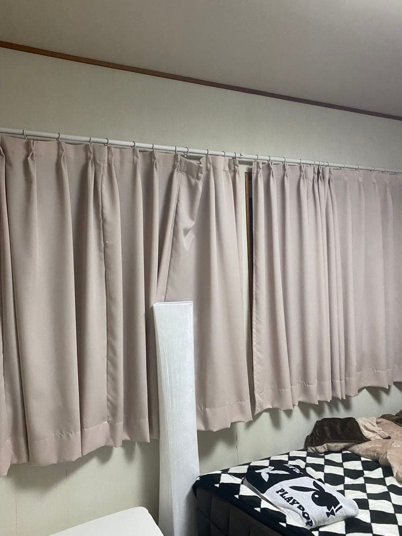 高級オーダー ドレープ カーテン♦️4枚セット♦️セカンドハウス使用♦️消防庁認定品