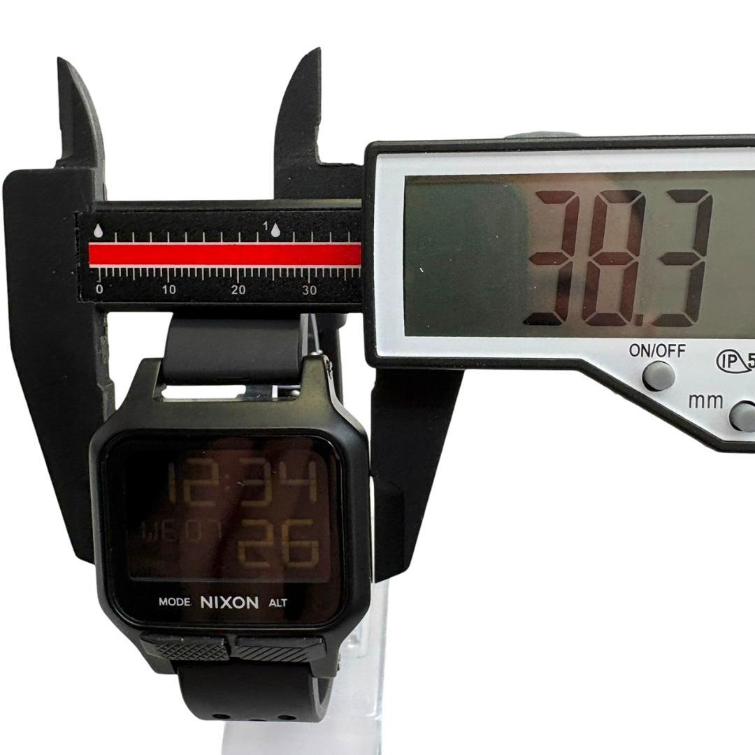 【極美品】NIXON ニクソン THE HEAT ALL BLACK　腕時計