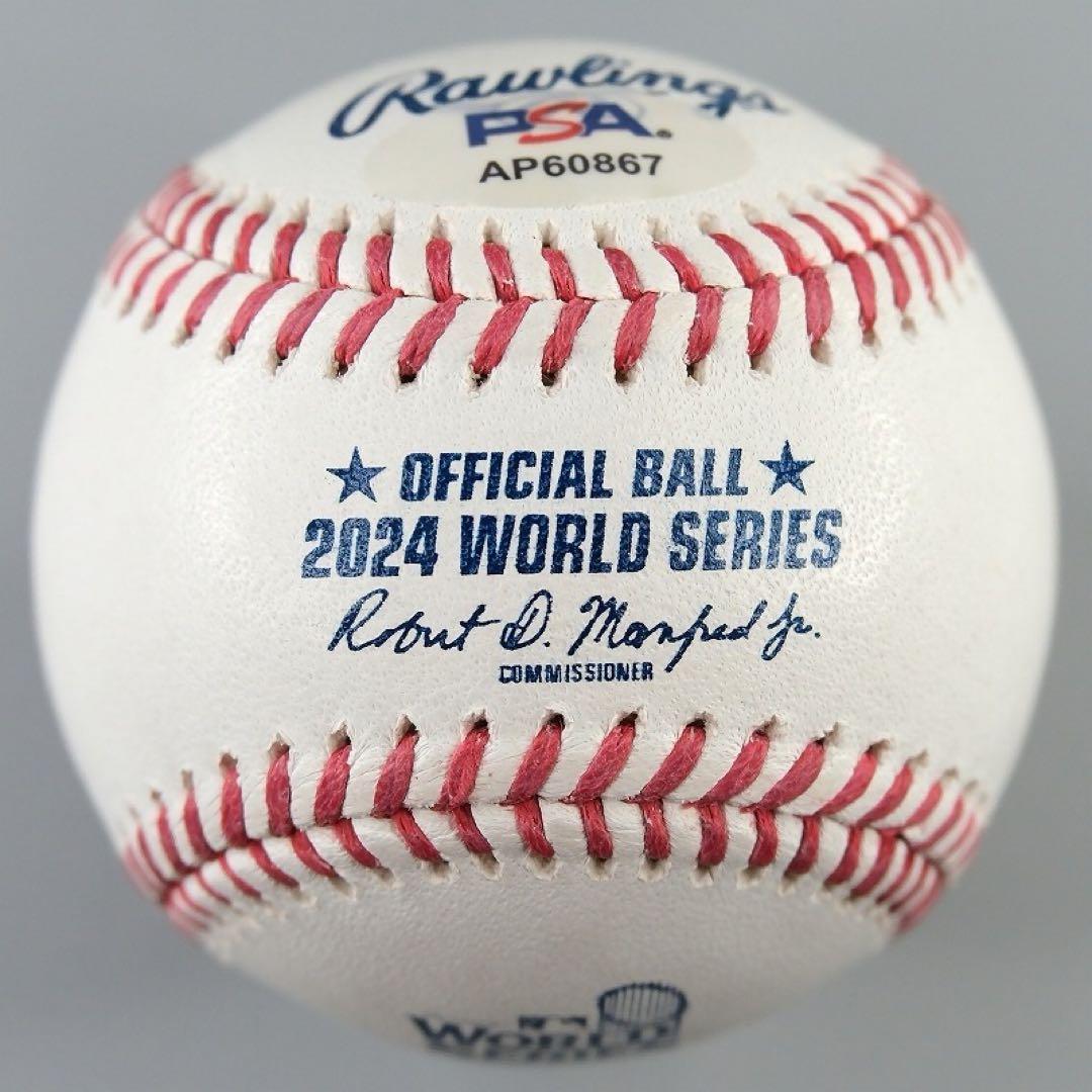 クレイトン・カーショウ 2024年ワールドシリーズ球 直筆サインボール/大谷翔平
