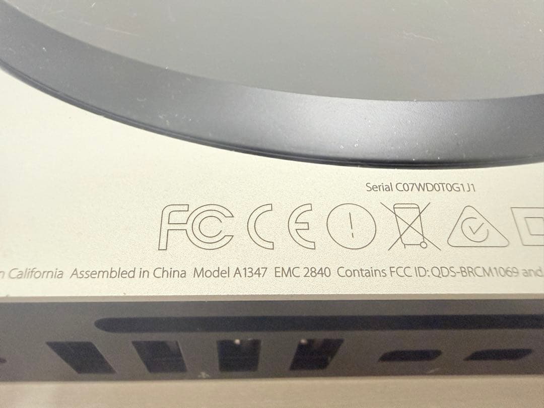ミニPC Apple Mac mini A1347