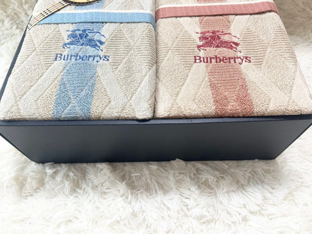 未使用品✨Burberrysタオルケット2枚セット 西川産業 日本製 コットン