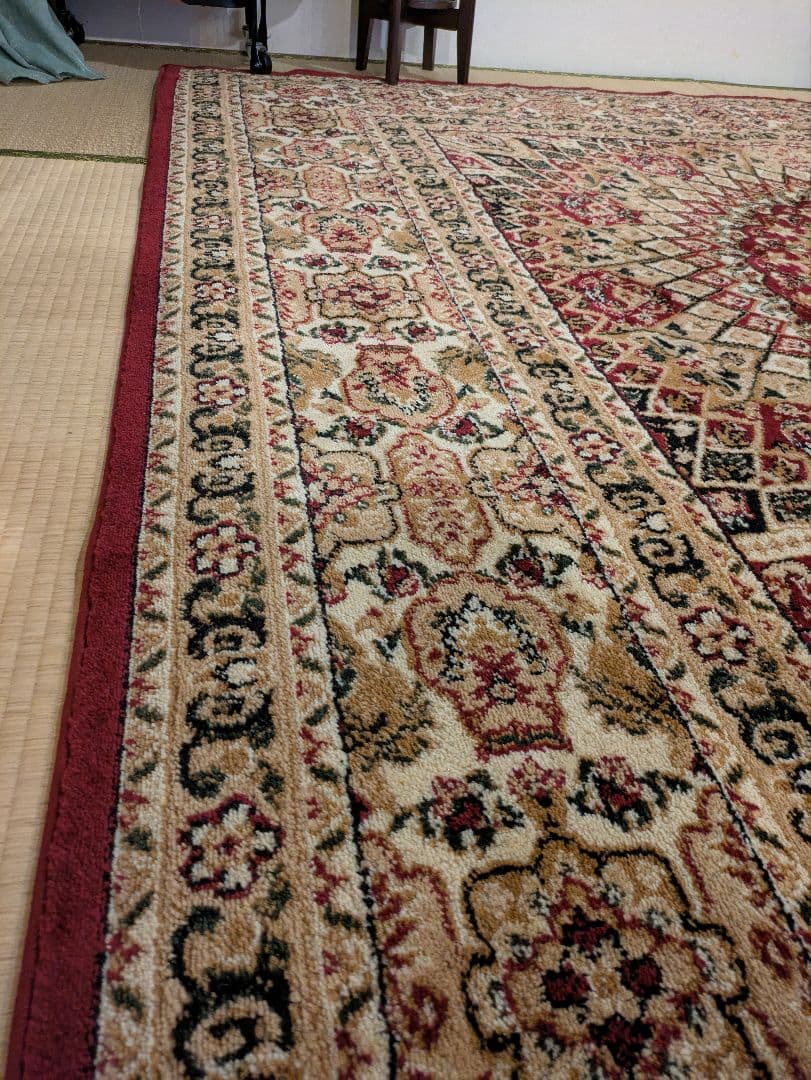 幾何学模様のラグ・カーペット　サヤンサヤン　240cm×240cm