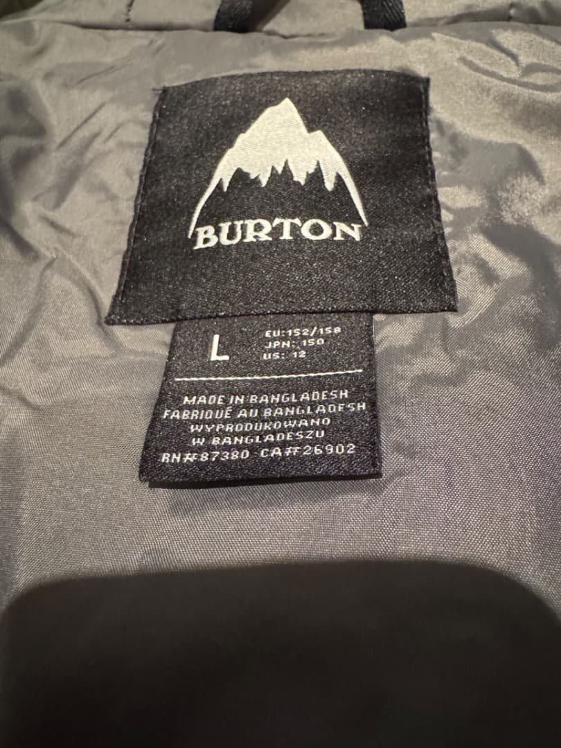 値下げ！Burton Boys Jacket/Pantセット【ユースLサイズ】