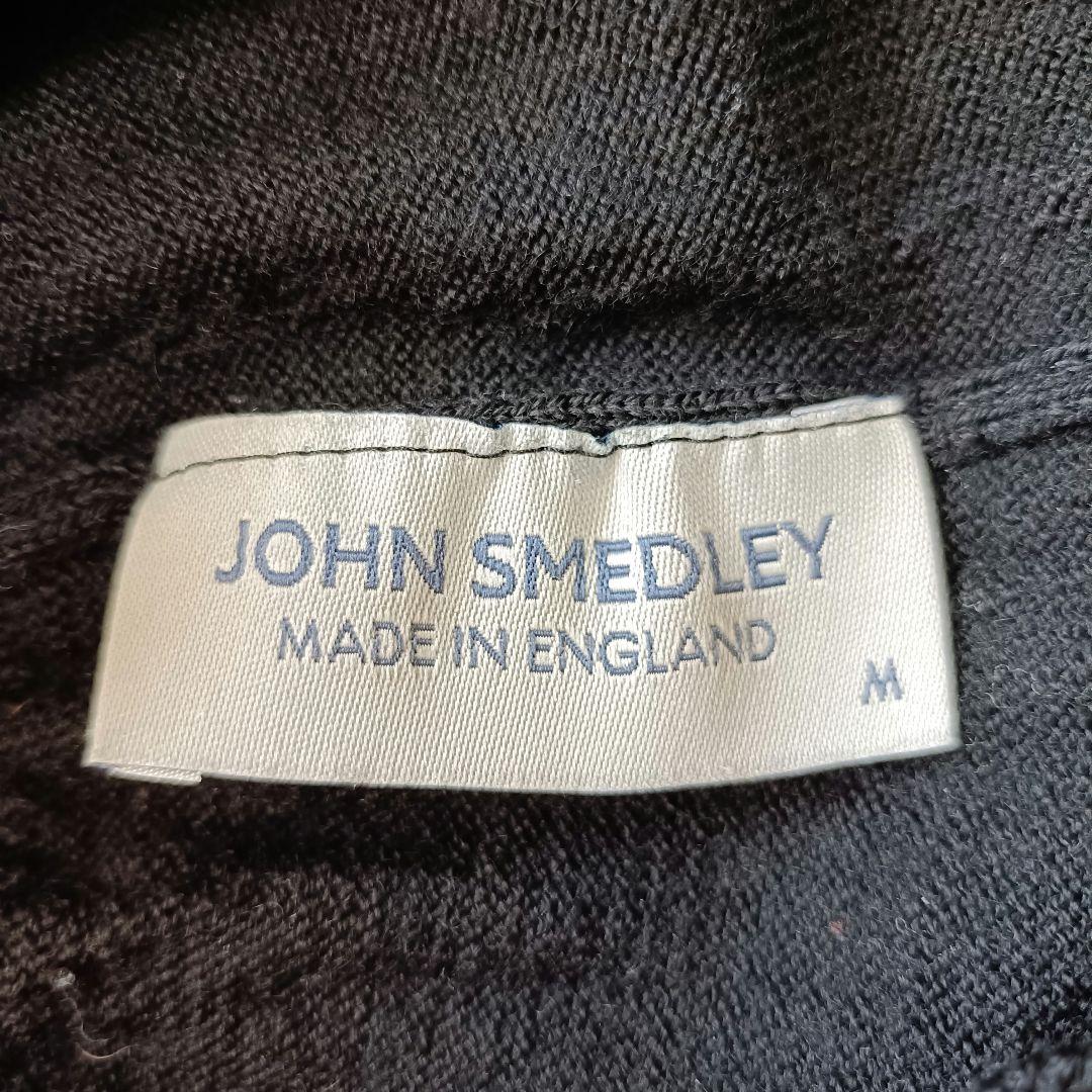 美品♪ジョンスメドレー 英国製 メリノウール100% タートルネックニット M