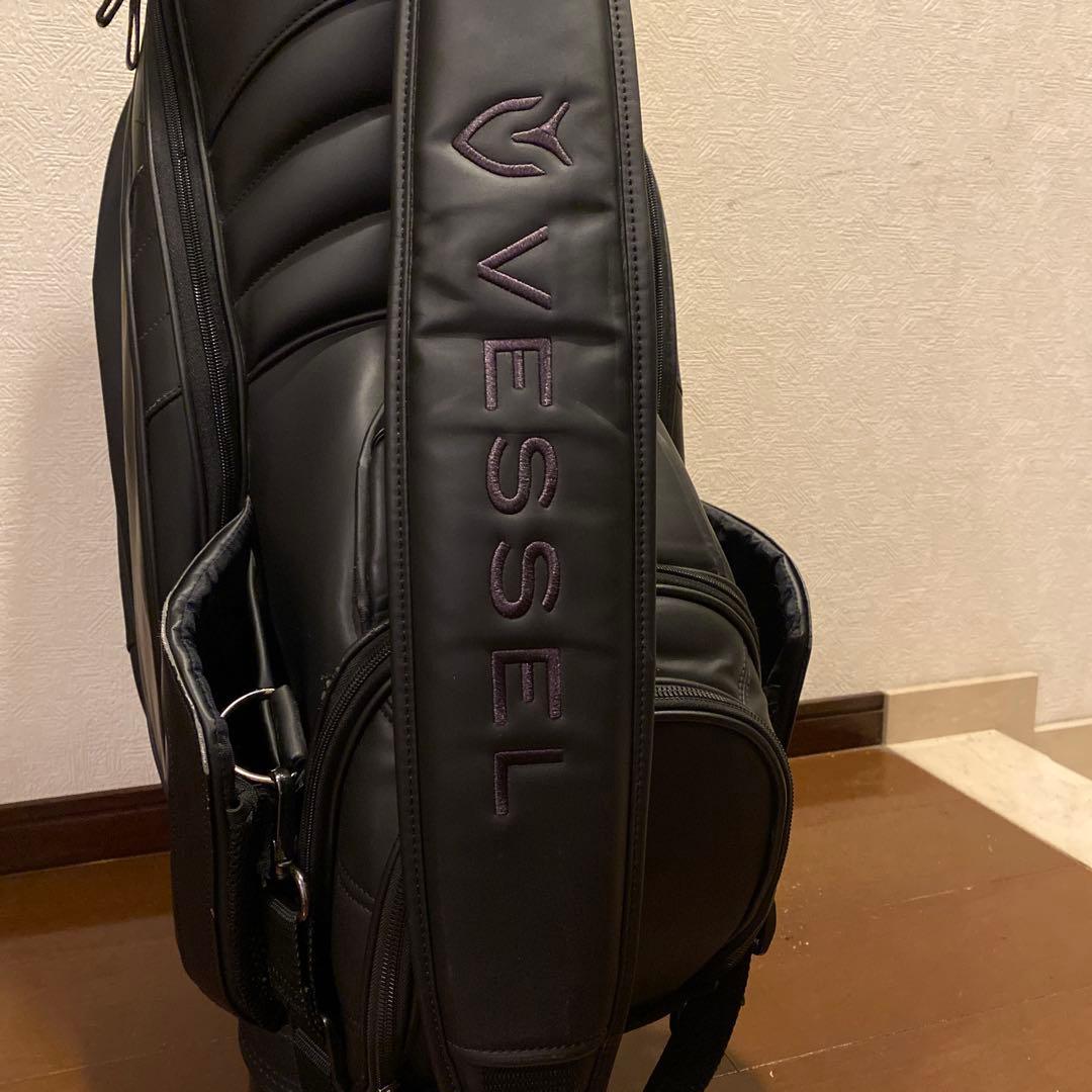 Vessel ブラック キャディバッグ
