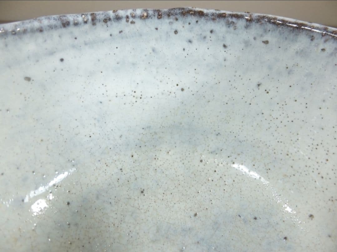 真作保証 吉賀大眉 自作 萩茶碗 日展 文化功労者 コレクター放出品 山口県