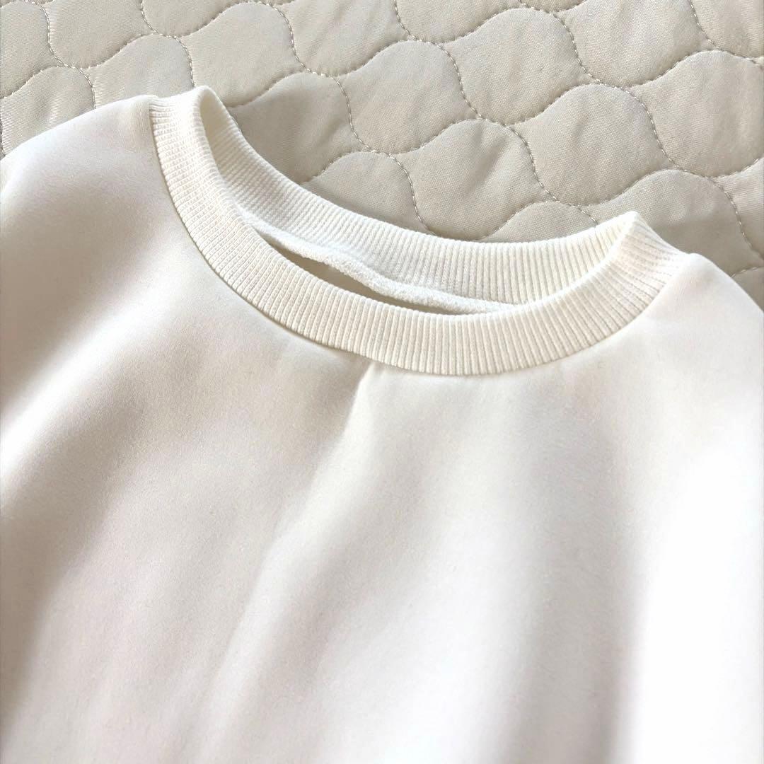 【美品】BEARDSLEY✴︎ダンボールパフトレーナー　ホワイト　FREEサイズ