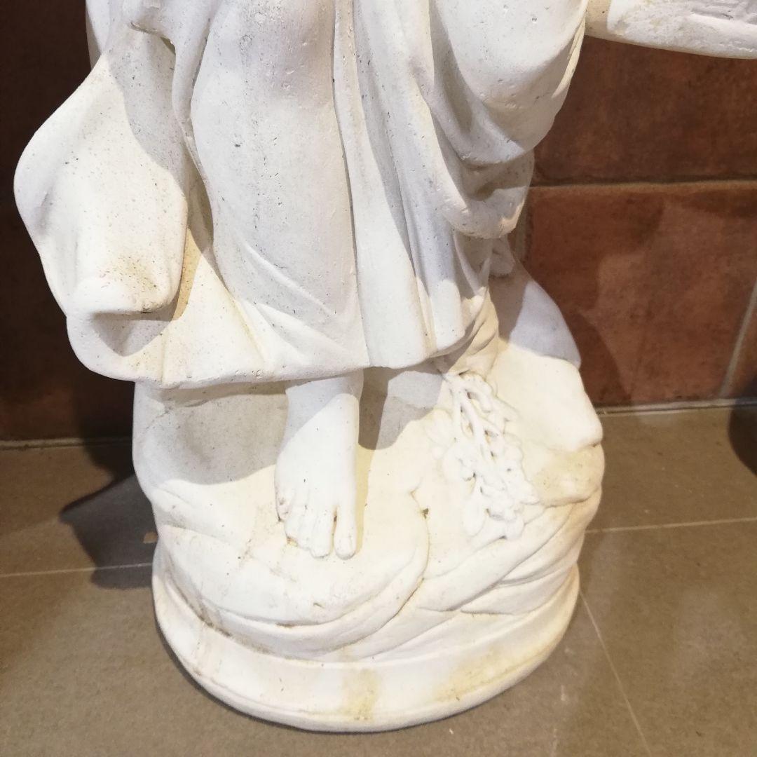 ◇自社配送限定◇デコールガーデン　イタリア製　大理石『花かご少女』