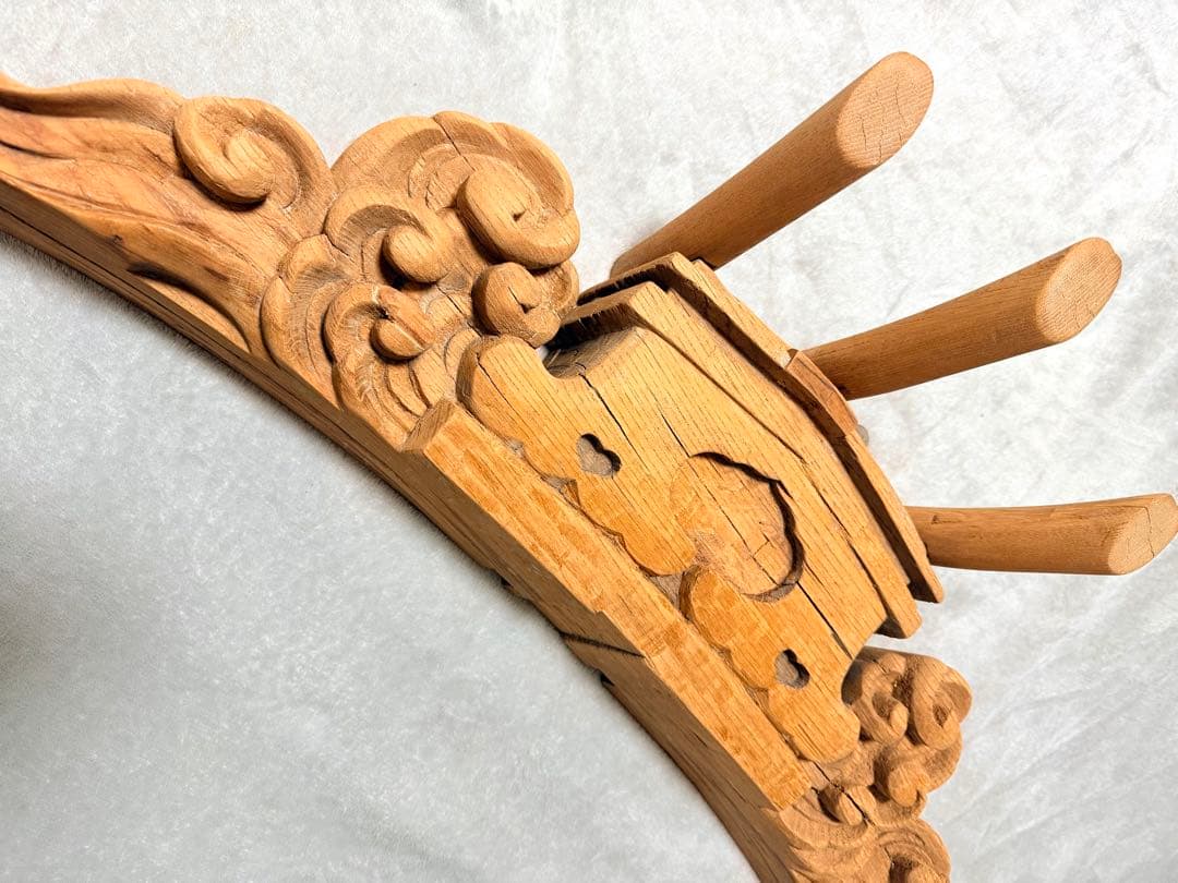 だんじり 鬼板（おにいた） 木彫り 彫刻 欅？ 屋根部材 祭礼 山車