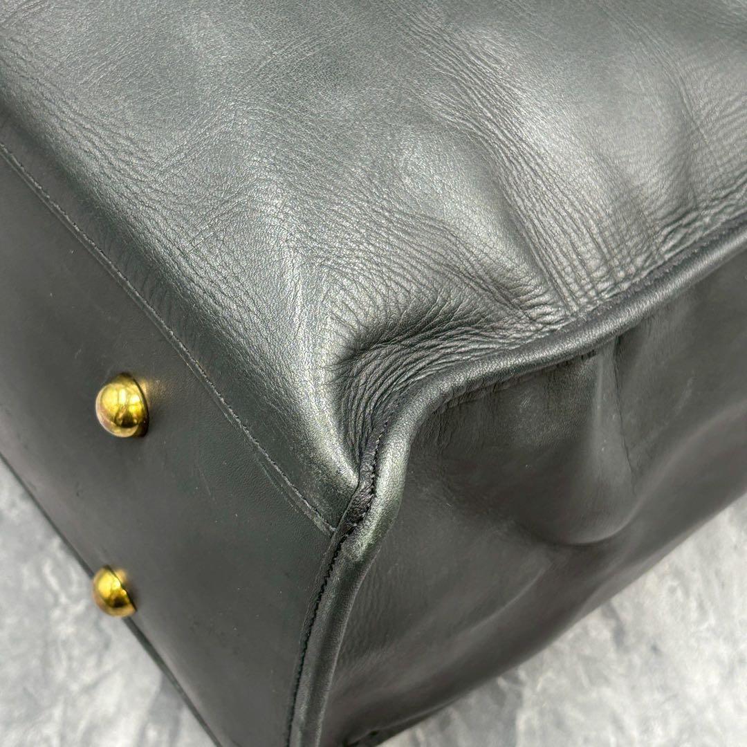 美品 ソメスサドル ビジネスバッグ オールレザー 大容量 ブラック