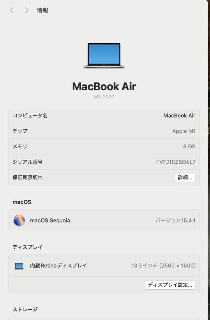 Apple MacBook Air シルバー/充電器付き