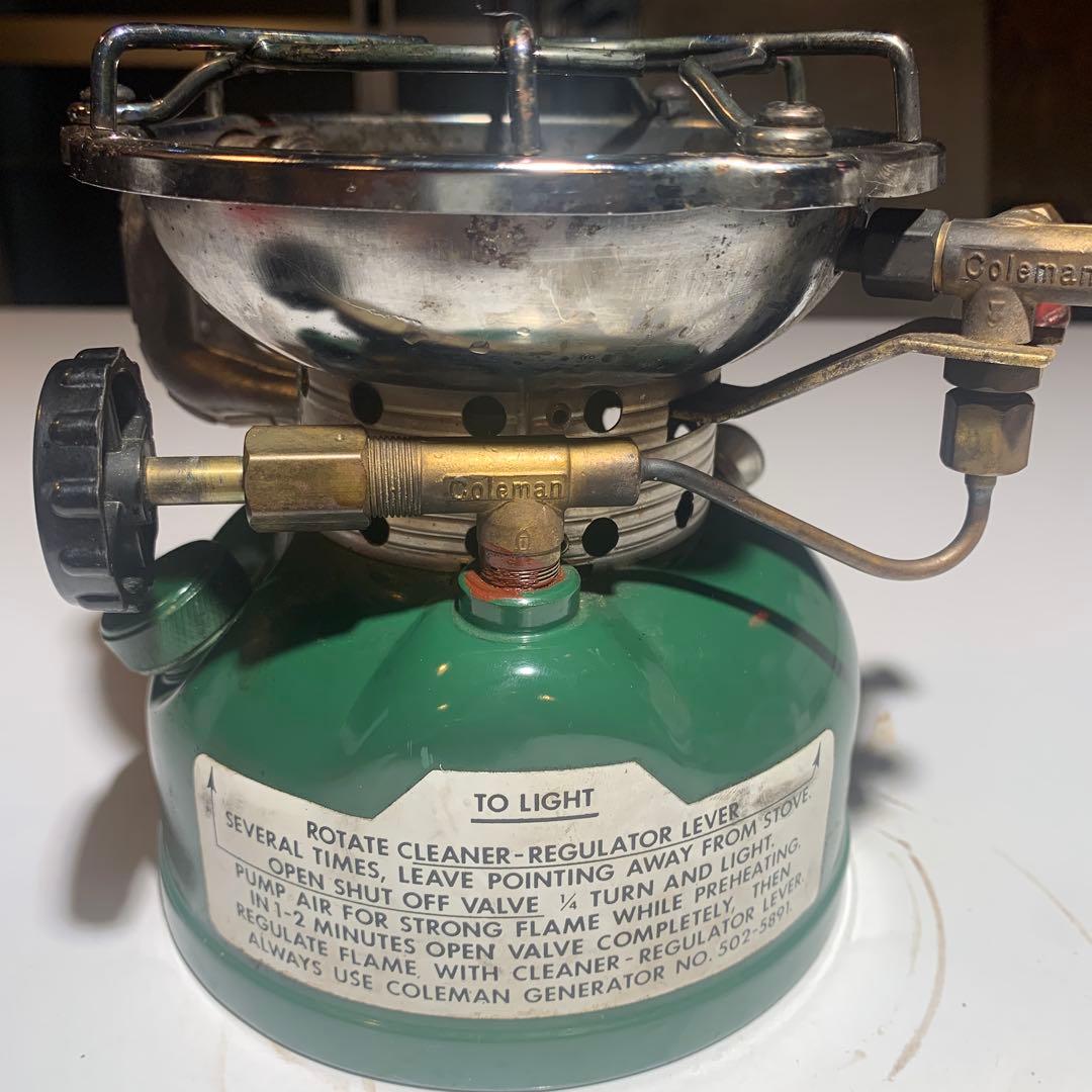 コールマン 502 シングルバーナー 1979 2月 動作OK