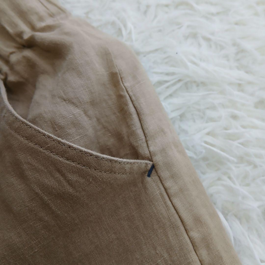 【nume】パラスパレス　ヌメ　リネン100％　ガウチョ　ワイドパンツ