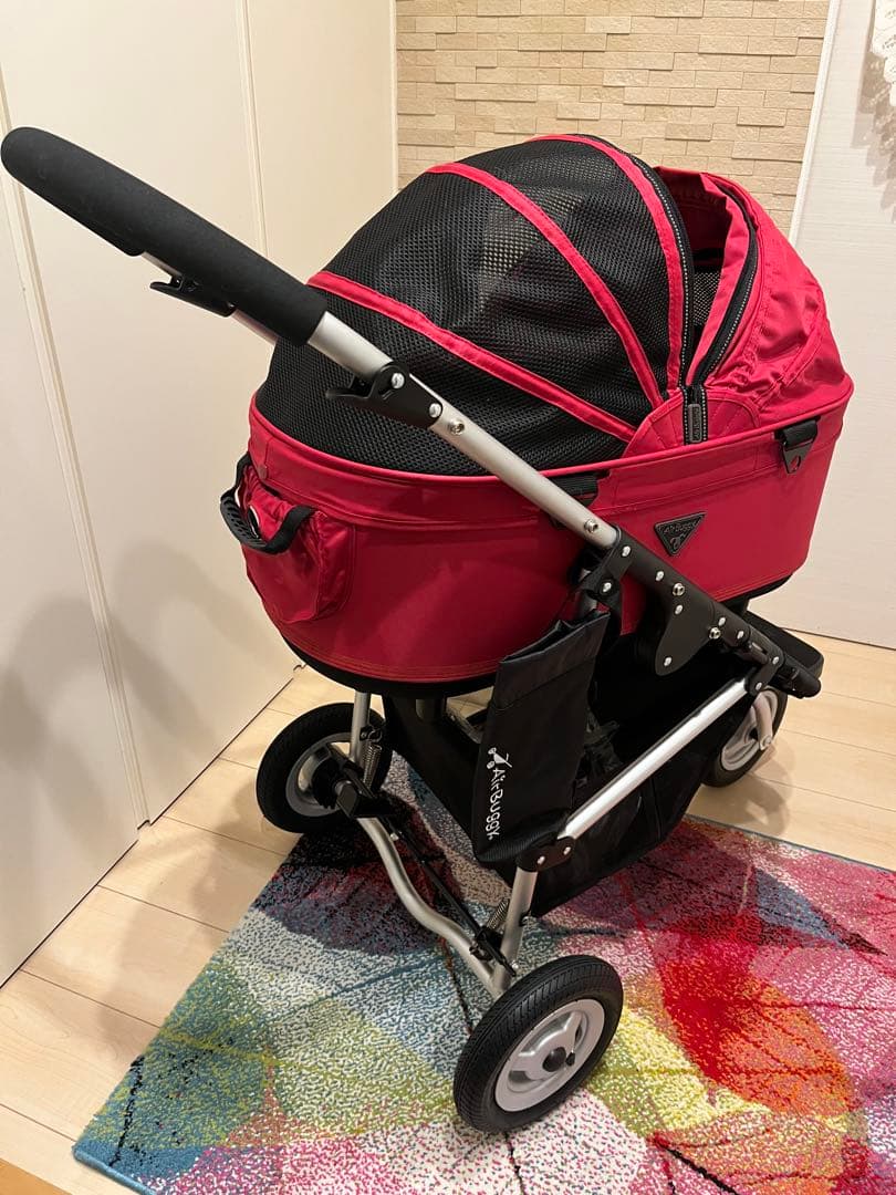 値下げしました！【美品】AirBuggy ドーム2Mペットカート レッド