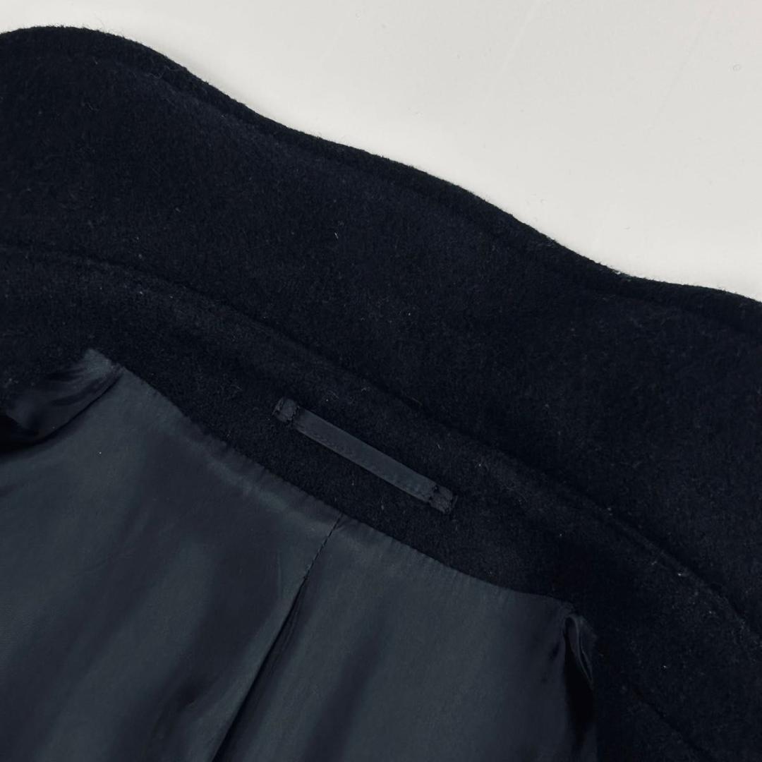 美品 マーガレットハウエル ピーコート アンゴラ カシミヤ カシミアブラック