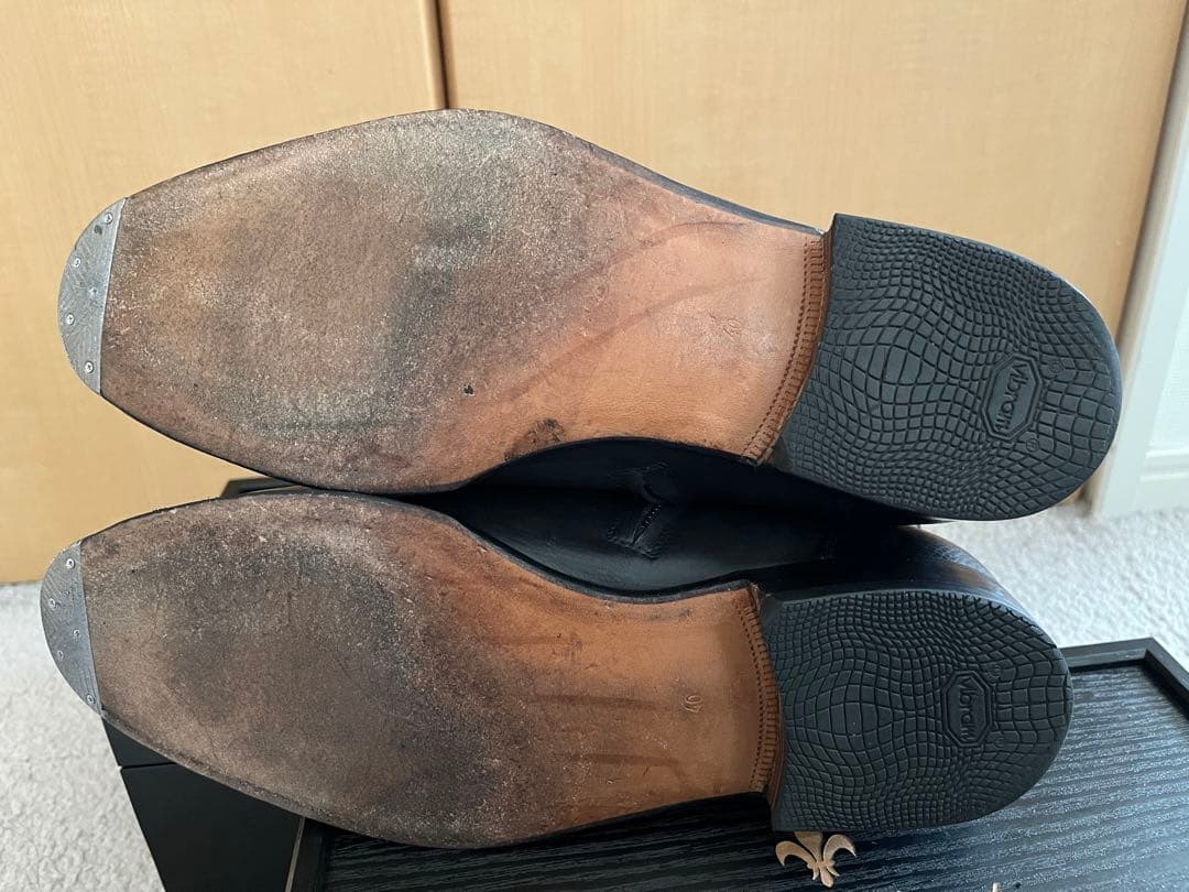 F.LLI Giacometti サイドジップブーツ グレインレザー 40