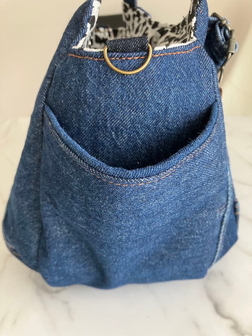 889 あいみょん♡大きめ　デニムリメイクバック　ハンドメイド2点