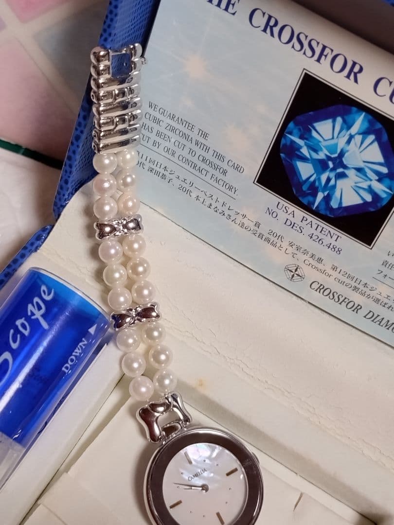 2/1までの限定価格‼️CAMELLIA♥パール腕時計