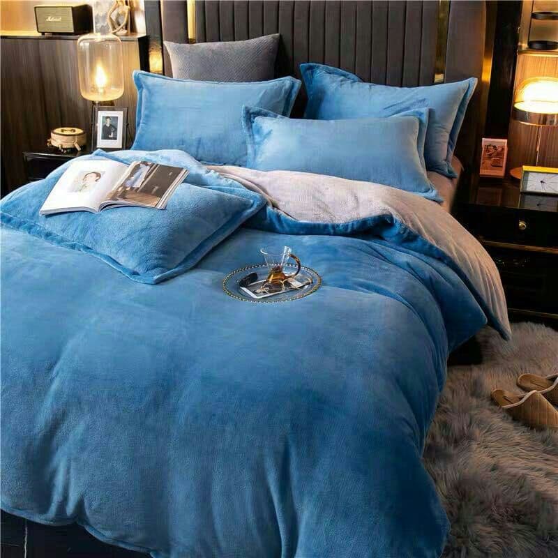 冬洋式和式シングル掛け布団カバー3点セットフランネル寝具ベッドカバー発熱防ダニ