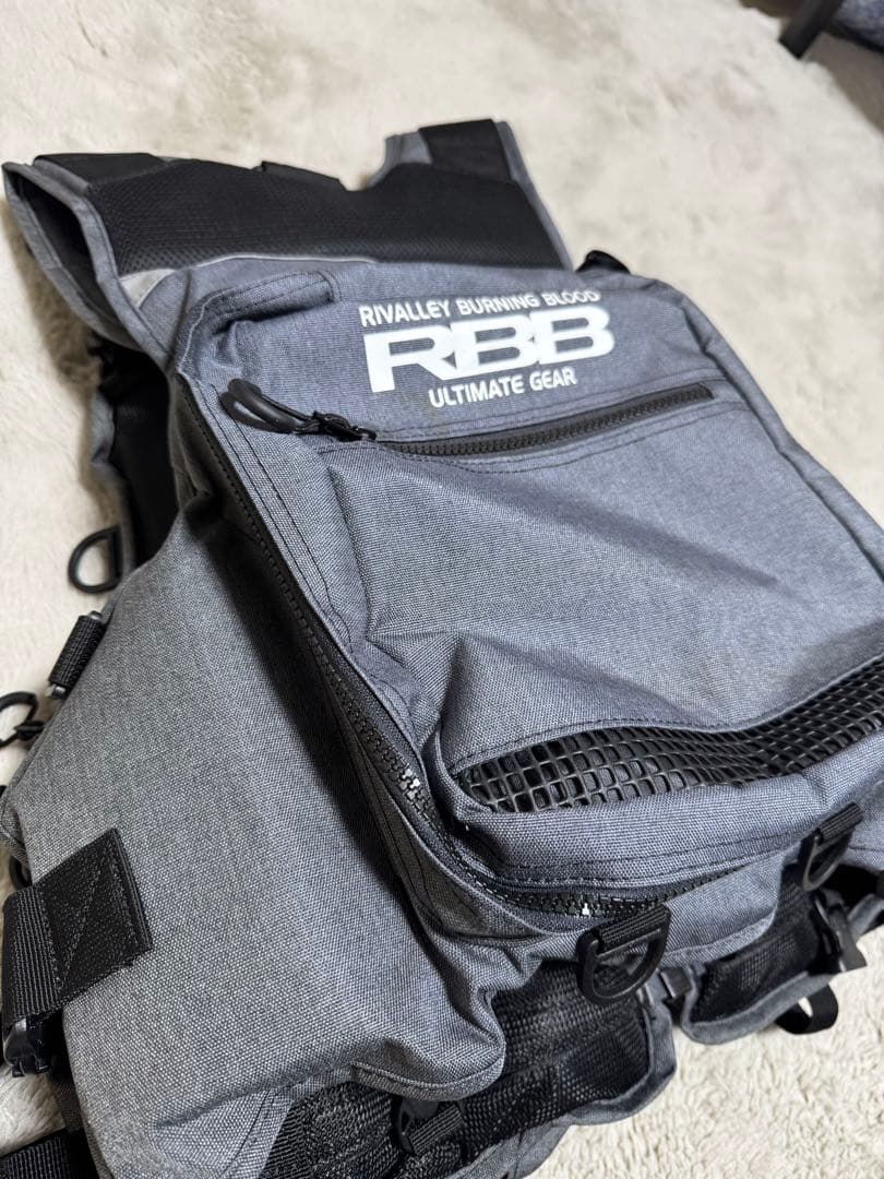 【美品】RBB タイドゲームベスト グレーデニム 7637