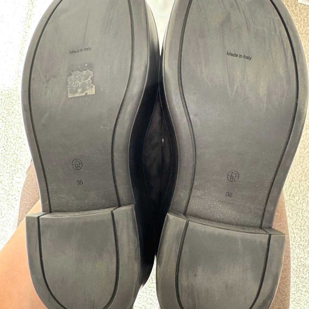 THE ROW ザロウ Zipped Boots ジップブーツ ブラウン