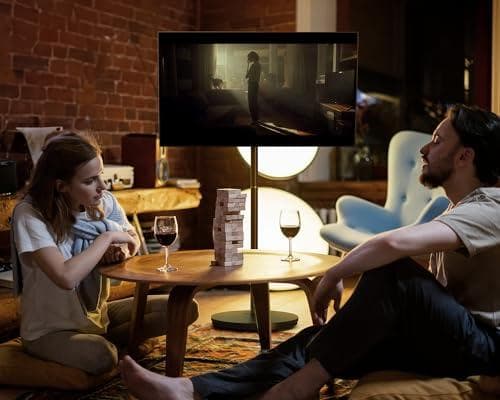 【新品】テレビスタンド キャスター付テレビ台 24~48インチ ブラック