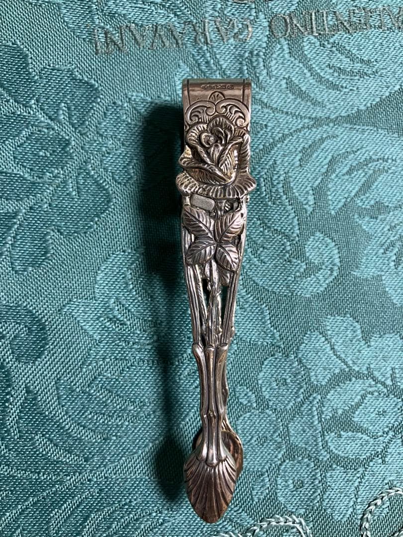 クリストフウィドマン ドイツ製　シルバー　925 バラのモチーフ　シュガートング