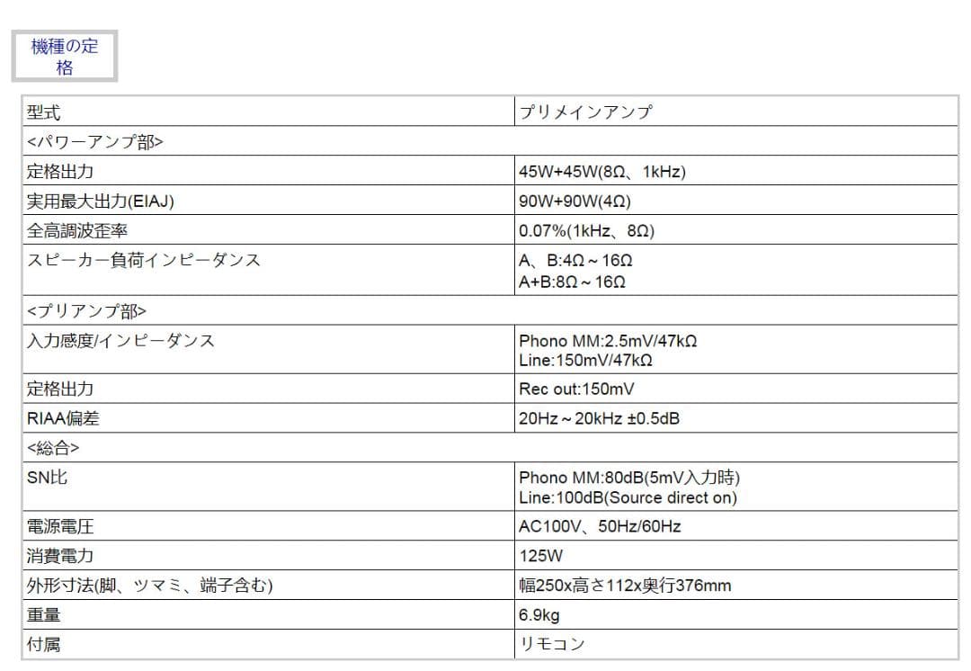 Denon PMA-7.5L 完全動作品 アンプ ＆ RC-836 リモコン付