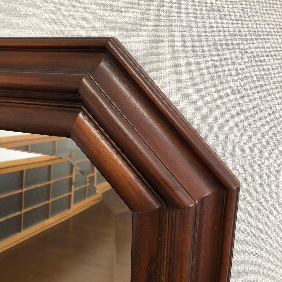 アンティーク 壁掛け鏡 イタリア製 八卦鏡 ウォールミラー