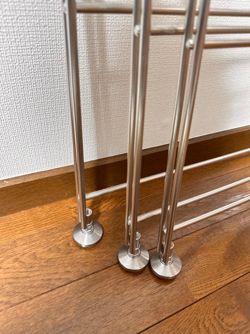 無印良品　ステンレスユニットシェルフ・ステンレス追加用帆立・ミニ x3