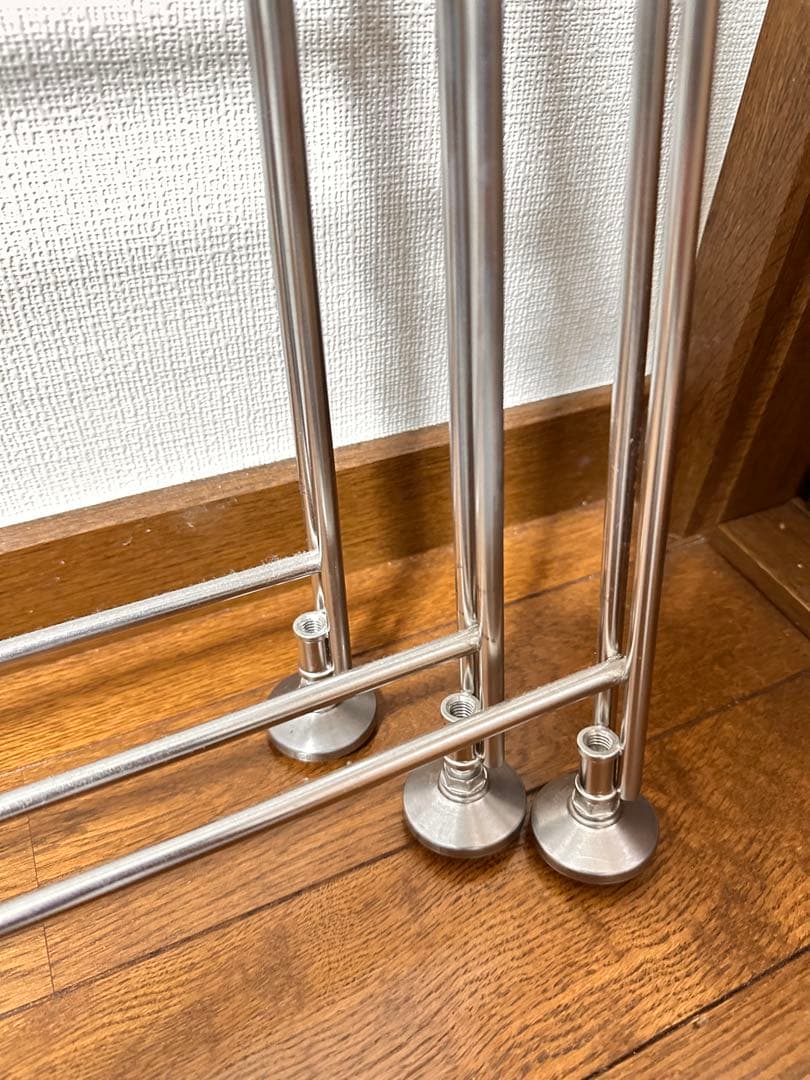 無印良品　ステンレスユニットシェルフ・ステンレス追加用帆立・ミニ x3