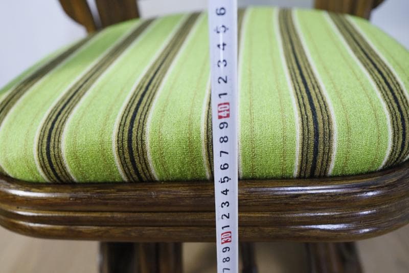 ほぼ未使用に近く極美品◆天然籐 座椅子/回転チェア 【ハイタイプ】 肘付き