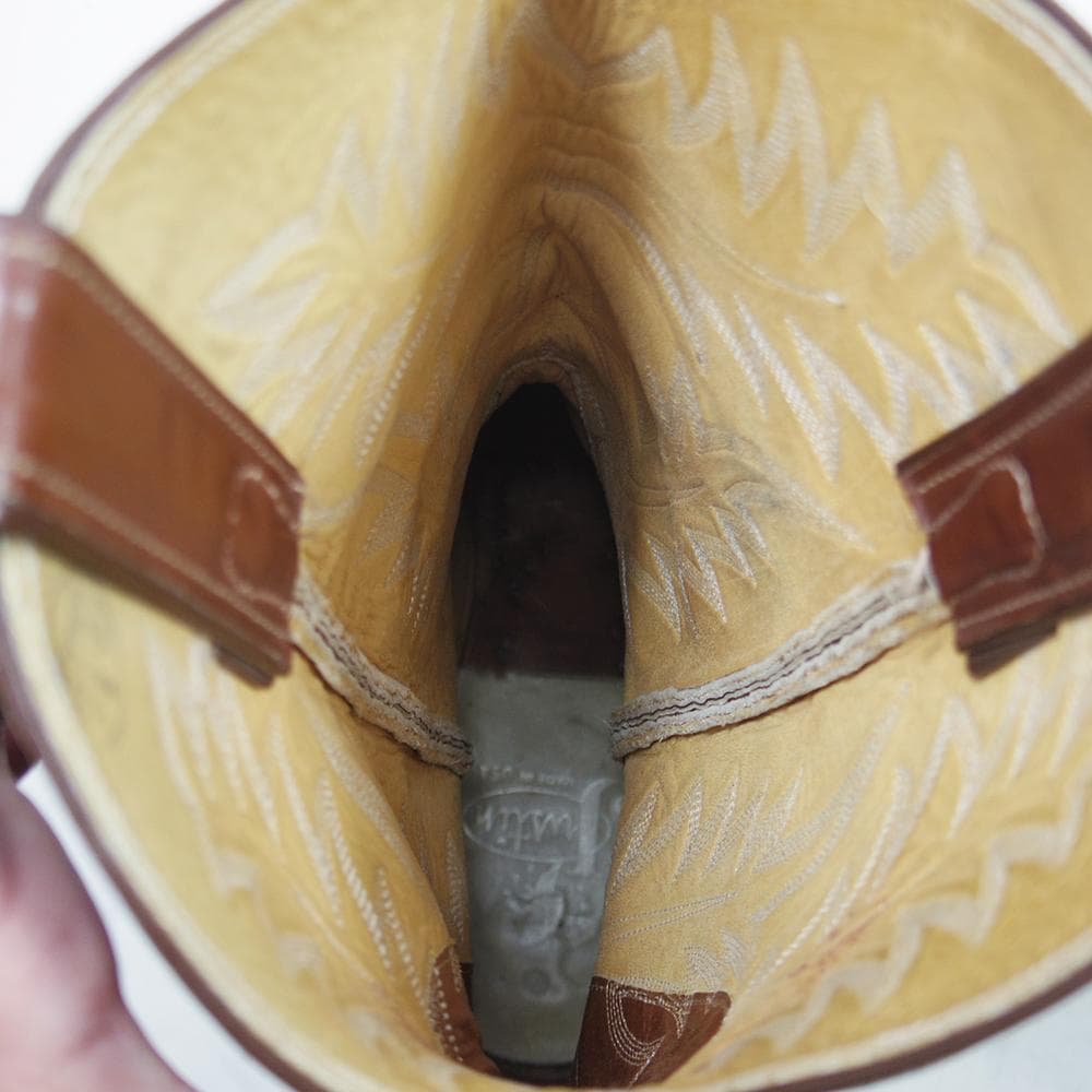 30cm Justin ウエスタンブーツ USA製 ヴィンテージ　P4176