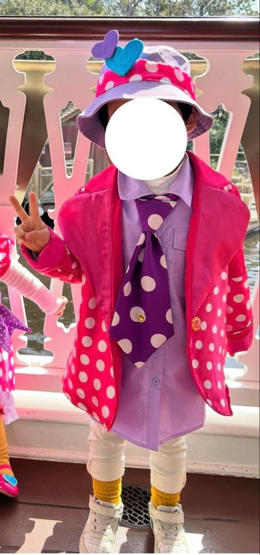 パルパルーザミニーのファンダーランド/ドナルド120ジャケ＋シャツ＋タイ＋帽子！