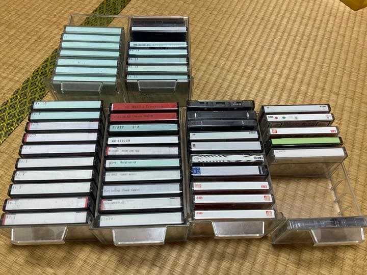 1990年〜2000年頃　カセットテープ49本　8cm CD ジャンク