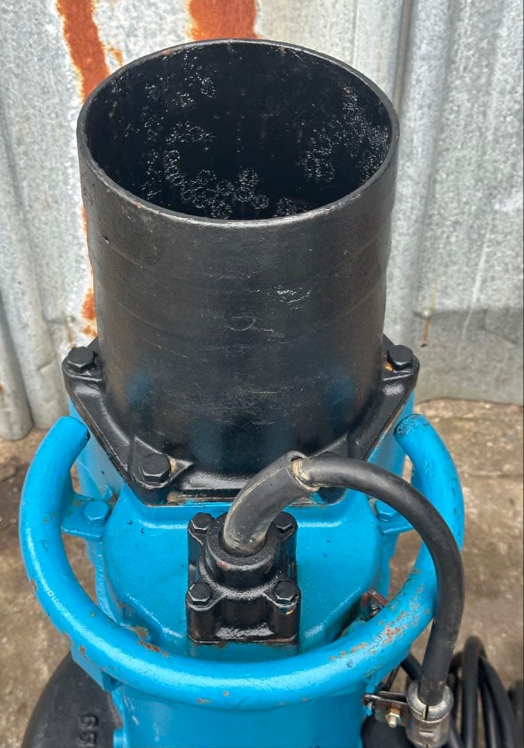 大4.ツルミ排水用水中ポンプKRS-85.5三相 200V 50Hz 5.5kW