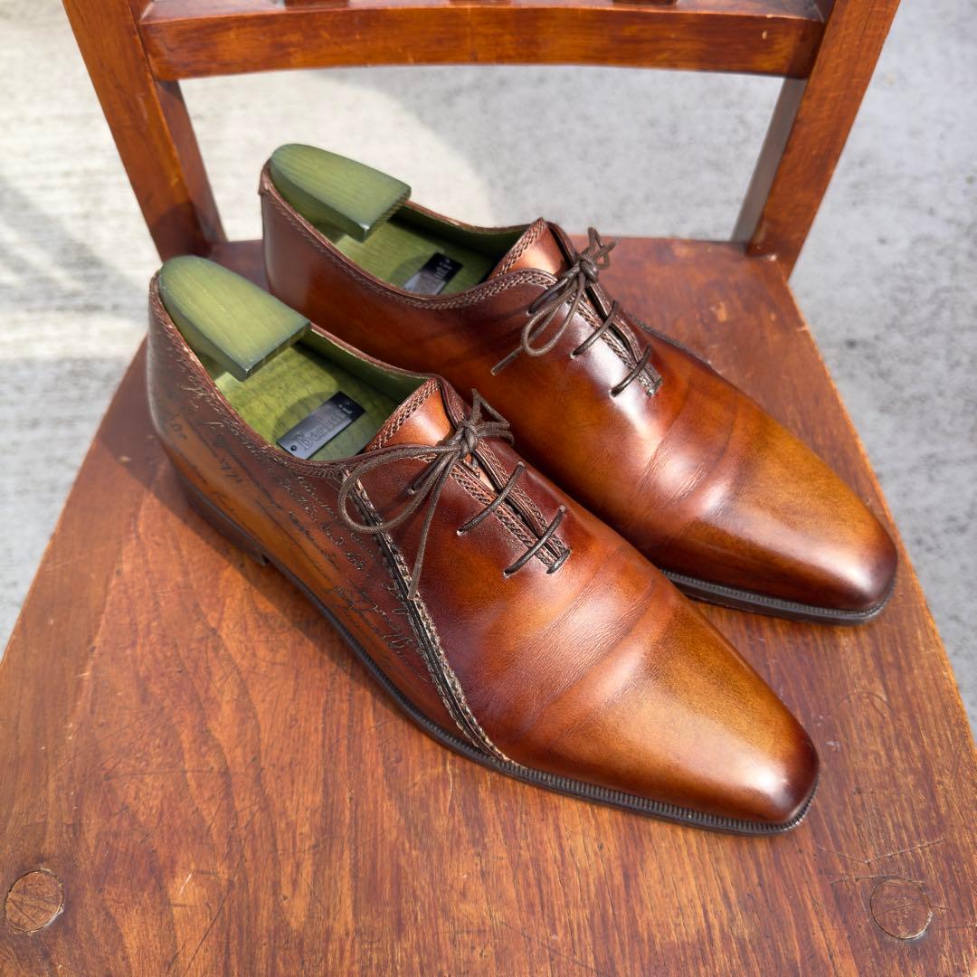 幻の名作 60万円 ベルルッティ スカーズ スクリットレザーシューズ 8.5