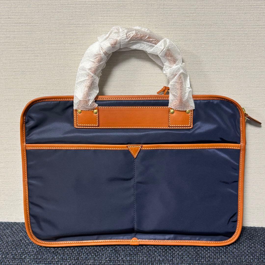[新品未使用/ 定価¥60,500] Felisi 本革 ネイビービジネスバッグ