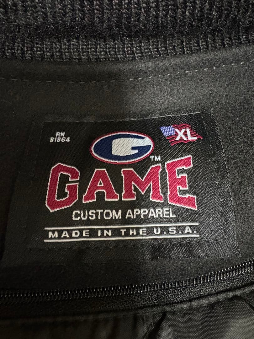 GAME Sportswear バーシティジャケット　 ブラック　最終値下げ！！