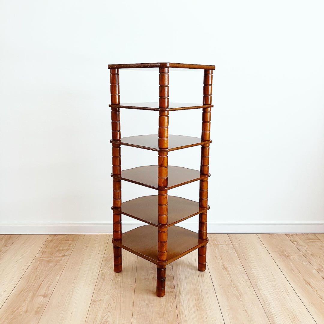 SALE!! コーナーシェルフ　サイドテーブル　古家具　レトロ雑貨　ビンテージ